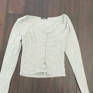 Gray Brandy Melville Zelly top